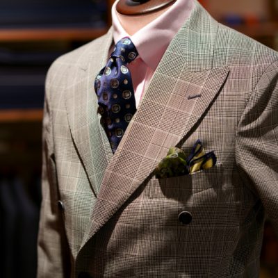 bulmer&lumb ビッググレンチェック　オーダーダブルスーツZERBINO銀座店