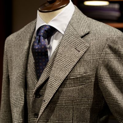 FOX HERITAGE FLANNEL グレンチェック　オーダースーツZERBINO銀座店1